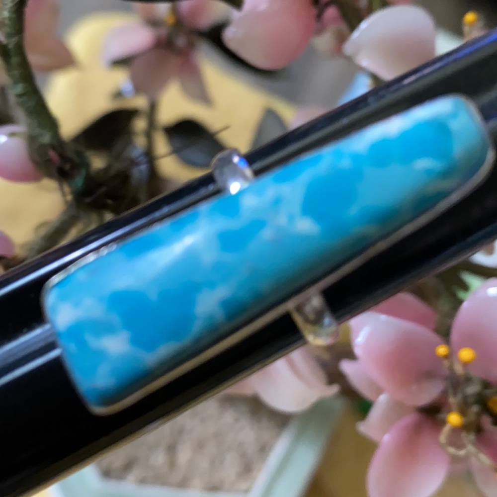 Vintage 925 Larimar ring - Picture 5 of 5